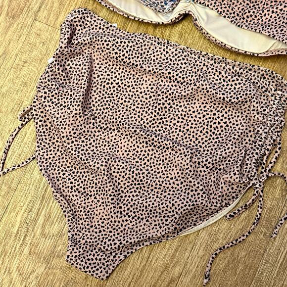 A Pea in the Pod Maternity Animal Print Convertible Two-Piece Swimsuit Set - Picture 8 of 12